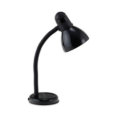 Ledu® Advanced Style Incandescent Gooseneck Desk Lamp, 6"w x 6"d x 18"h, Black