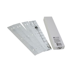 C-Line Clear Mylar Self-Adhesive Reinforcing Strips 1 x 10-3/4 BX 200/Box C 
