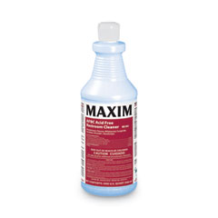 Maxim® AFBC Acid-Free Restroom Cleaner, Safe-to-Ship, Fresh Scent, 32 oz Bottle, 6/Carton
