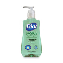 Dial® Professional Basics MP Free Liquid Hand Soap, Unscented, 7.5 oz Pump Bottle, 12/Carton
