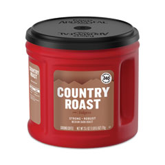 Folgers® Country Roast Coffee, Country Roast, 25.1 oz Canister, 6/Carton