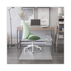 deflecto® Antimicrobial Chair Mat, Rectangular, 45 x 53, Clear