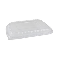 Pactiv Evergreen EarthChoice Entree2Go Takeout Container Vented Lid, 11.75 x 8.75 x 0.98, Clear, 200/Carton