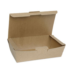Pactiv Evergreen EarthChoice Tamper Evident OneBox Paper Box, 9.04 x 4.85 x 2.75, Kraft, 162/Carton