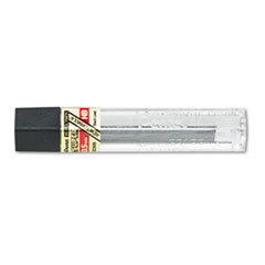 Pentel® Super Hi-Polymer Lead Refills, 0.5 mm, HB, Black, 12/Tube