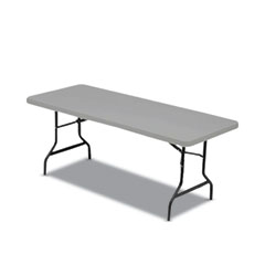 7105016976846, SKILCRAFT Blow Molded Folding Tables, Rectangular, 72w x 30d x 29h, Gray
