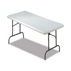 7105016976844, SKILCRAFT Blow Molded Folding Tables, Rectangular, 60w x 30d x 29h, Gray
