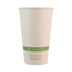 World Centric® NoTree Paper Hot Cups, 16 oz, Natural, 1,000/Carton
