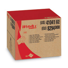 WypAll® X80 Cloths, BRAG Box, HYDROKNIT, Blue, 11.1 x 16.8, 160 Wipers/Carton