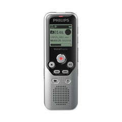 Philips® Voice Tracer DVT1250 Audio Recorder, 8 GB, Black/Silver