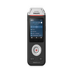 Philips® Voice Tracer DVT2110 Digital Recorder, 8 GB, Black/Silver