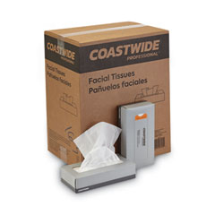 Coastwide Professional™ 2-Ply Facial Tissue, White, 100 Sheets/Box, 30 Boxes/Carton