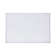 Universal® Dry Erase Board, Melamine, 36 x 24, Satin-Finished Aluminum Frame
