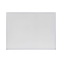 Universal® Dry Erase Board, Melamine, 48 x 36, Satin-Finished Aluminum Frame