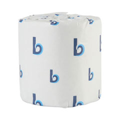 Boardwalk® Office Packs Standard Bathroom Tissue, Septic Safe, 2-Ply, White, 350 Sheets/Roll, 48 Rolls/Carton