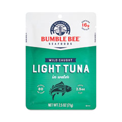Bumble Bee® Premium Light Tuna in Water Value Pack, 2.5 oz Pack, 10/Box, Delivered in 1-4 Business Days