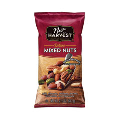 Nut Harvest® Deluxe Mixed Nuts, 2.25 oz Pouch, 8/Carton, Ships in 1-3 Business Days
