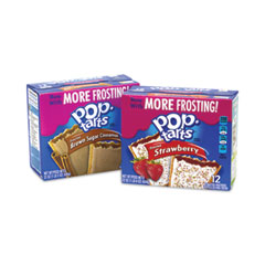 Kellogg's® Pop Tarts, Brown Sugar Cinnamon/Strawberry, 2 Tarts/Pouch, 12 Pouches/Pack, 2 Packs/Box, Ships in 1-3 Business Days
