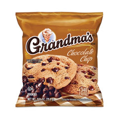 Grandma's® Homestyle Chocolate Chip Cookies, 2.5 oz Pack, 2 Cookies/Pack, 60 Packs/Carton, Delivered in 1-4 Business Days