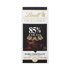 Lindt Excellence 85% Cocoa Bar, 3.5 oz Bar, 12 Count, Delivered in 1-4 Business Days