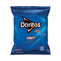 Doritos® Reduced Fat Cool Ranch Tortilla Chips, 1 oz Bag, 72 Bags/Carton, Ships in 1-3 Business Days