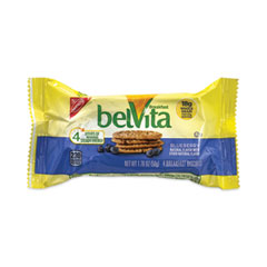 belVita Breakfast Biscuits, Blueberry, 1.76 oz Pack, 25 Packs/Carton