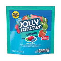 Jolly Rancher® Chews Candy, Assorted Flavors, 13 oz Pouches, 4/Carton, Ships in 1-3 Business Days