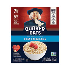 Quaker® 100% Whole Grain Quick 1-Minute Oatmeal, 40 oz Bags, 2 Bags/Box, Delivered in 1-4 Business Days