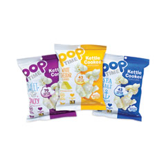 popTIME™ Kettle Cooked Popcorn Variety Pack, Assorted Flavors, 1 oz Bag, 24/Box, Ships in 1-3 Business Days