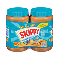 SKIPPY® Creamy Peanut Butter, 48 oz Jar, 2/Pack, Ships in 1-3 Business Days