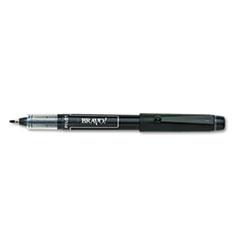 Pilot® Bravo! Porous Point Pen, Stick, Bold 1 mm, Black Ink, Black Barrel