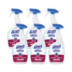 PURELL® Foodservice Surface Sanitizer, Fragrance Free, 32 oz Capped Bottle with Spray Trigger Included in Carton, 6/Carton