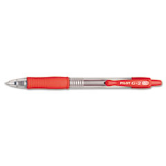 Pilot® G2 Premium Retractable Gel Ink Pen, Red Ink, Ultra Fine, Dozen