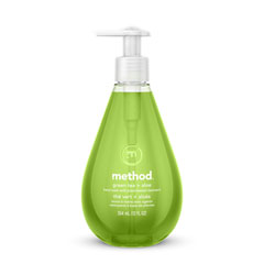 Method® Gel Hand Wash, Green Tea + Aloe, 12 oz Pump Bottle, 6/Carton