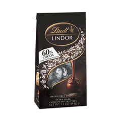 Lindt Lindor Extra Dark Chocolate Truffles, 5.1 oz Bag, 3 Count, Delivered in 1-4 Business Days