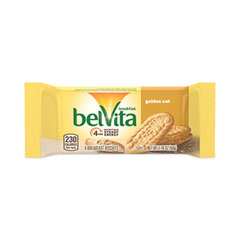 belVita Breakfast Biscuits, Golden Oat, 1.76 oz Packet of 4, 12 Packets/Box, 3 Boxes/Carton