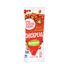 The Good Bean® Grab+Go Sweet Sriracha Crunchy Chickpeas, 1.4 oz Bag, 10/Carton, Delivered in 1-4 Business Days
