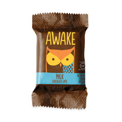 Awake Caffeinated Milk Chocolate Bites, 0.53 oz Bars, 50 Bars/Box, Delivered in 1-4 Business Days