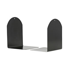 Universal® Magnetic Bookends, 6 x 5 x 7, Metal, Black, 1 Pair