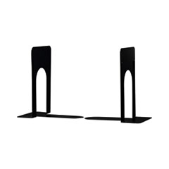 White Home Office Book Holder Stand Nugorise Metal Bookends Decorative Non-Skid Wire Book Ends for Shelves and Desktops 2 Pairs 