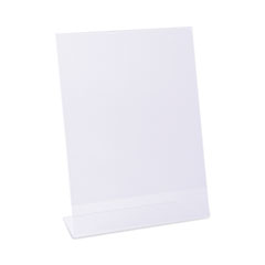 Universal® Clear L-Style Freestanding Frame, 8.5 x 11 Insert, 3/Pack