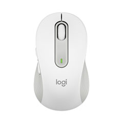 Logitech® Signature M650 for Business Wireless Mouse, Large, 2.4 GHz Frequency, 33 ft Wireless Range, Right Hand Use, Off White