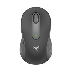 Logitech® Signature M650 Wireless Mouse, Large, 2.4 GHz Frequency, 33 ft Wireless Range, Right Hand Use, Graphite