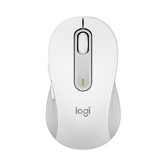 Logitech® Signature M650 for Business Wireless Mouse, Medium, 2.4 GHz Frequency, 33 ft Wireless Range, Right Hand Use, Off White