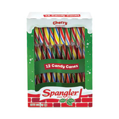 Spangler® Cherry Candy Canes, 6 oz Box, 12 Candy Canes/Box, 3 Boxes/Carton, Delivered in 1-4 Business Days