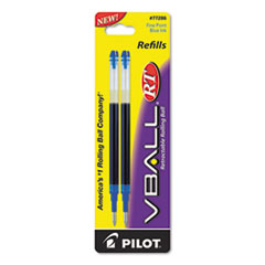 Pilot VBall RT Retractable Rollerball Pens, Fine Point, Blue Ink, Dozen  (26207)