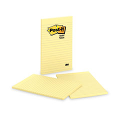 Post-it® Notes Original Pads in Canary Yellow, Note Ruled, 5" x 8", 50 Sheets/Pad, 2 Pads/Pack