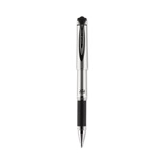 uni-ball® 207 Impact Gel Pen, Stick, Bold 1 mm, Black Ink, Silver/Black Barrel