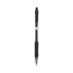 Zebra® Sarasa Dry Gel X20 Gel Pen, Retractable, Bold 1 mm, Black Ink, Smoke Barrel, 12/Pack