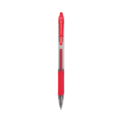 Zebra® Sarasa Dry Gel X20 Gel Pen, Retractable, Medium 0.7 mm, Red Ink, Clear/Red Barrel, 12/Pack